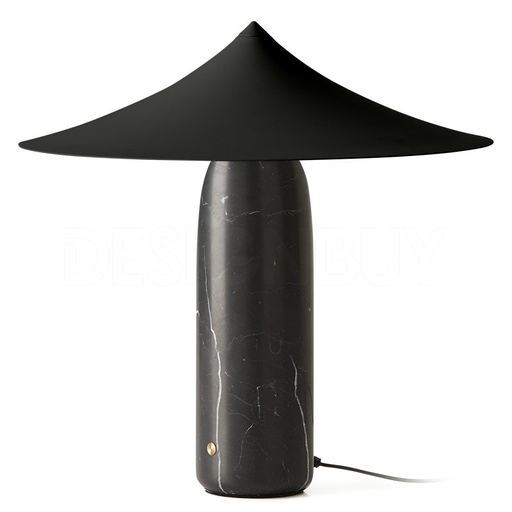 [S1288/NEG] KINE : Base de lampe de table Kine en marbre noir mat avec variateur tactile
