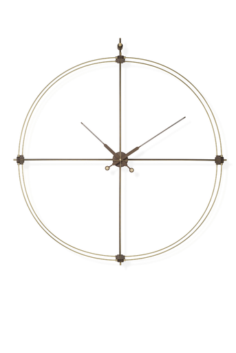 [DEG000WN] DELMORI PREMIUM : Horloge Delmori en laiton, boîtier et aiguilles 130 x 146 cm