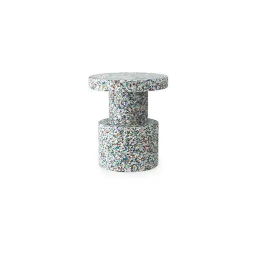 [Bit Stool/603007] BIT : Stool blanc multi 42x36 cm